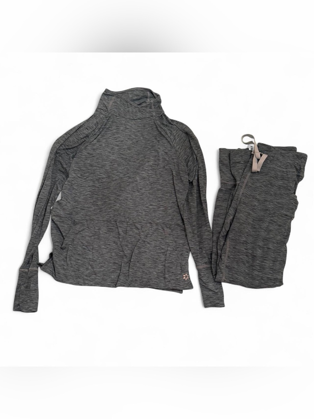 Nine West Blue & Gray Neck Pullover and Jogger Set